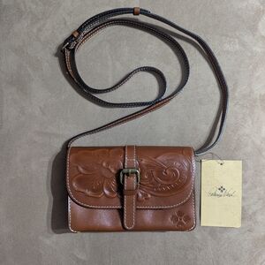 Patricia Nash Brown Leather Crossbody Bag